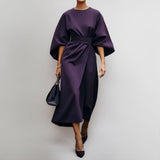 Katarzyna | Maxi kleita ar elegantiem kimono piedurknēm