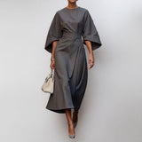 Katarzyna | Maxi kleita ar elegantiem kimono piedurknēm