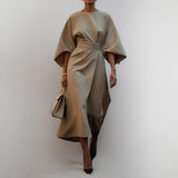 Katarzyna | Maxi kleita ar elegantiem kimono piedurknēm