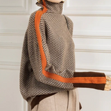 Madeleine | Herringbone Luxe Turtleneck