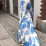Diana™ - Ērts patchwork maksi kleita