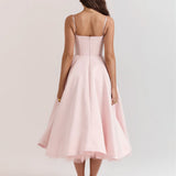 Ophira™ - Elegants korsetes midi kleita