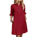Franchesca™ - Lässiges Hemdblusenkleid