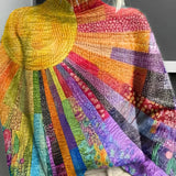 Ada - Fröhlicher Bunter Rollkragenpullover