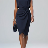 Aija II - Eloise Draped midi kleita
