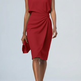 Aija II - Eloise Draped midi kleita