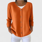 Eleanor - Sieviešu Izsmalcināts V - Neck Buttoned kardigāns