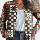 Everlyn™ - Ziemassvētku džemperis ar patchwork stilu