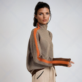 Clara – Gestreifter Rollkragenpullover