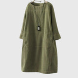 Grace - Relaxed Corduroy midi kleita