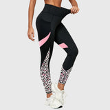 High - Waisted Leopard apdruka Training bikses