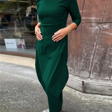 Elsbeth™ - Elegants Sieviešu Kleita Ar Kabatu