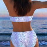 Leoparda raksta bikini bandeau