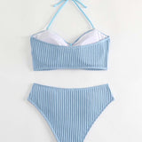 Vienkrāsains Halter Bikini