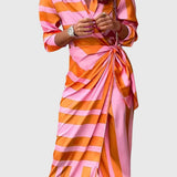 Everly - Elegants apsienama kleita ar apdruka