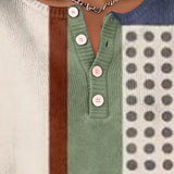 Garās Piedurknes Krekls Ar Krāsu Bloku