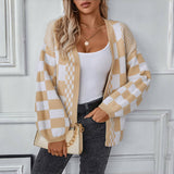Gabriella - Women’s Comfort Check raksts kardigāns