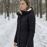 Éliane – garš, ūdensnecaurlaidīgs ziemas mētelis sievietēm, silts un elegants