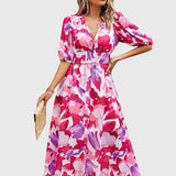 Merlin - Flattering ziedains midi kleita