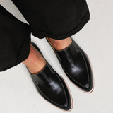 Zofia - Mocasín Patchwork Negro