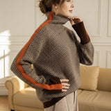 Madeleine | Herringbone Luxe Turtleneck