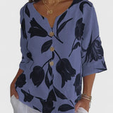 Laura - Ērts V - Neck blūze