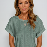 Becky™ | Lässiges Lochmuster-Top