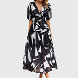 Merlin - Flattering ziedains midi kleita