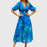 Merlin - Flattering ziedains midi kleita