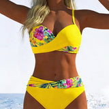 Bikini Bralette Stils Ar Kontrastu