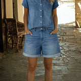 Romy | Brīva džinsu kleita" can be rewritten as "Romy | Relaxed Denim Dress.