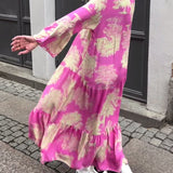 Diana™ - Komfortabla patchwork maksi kleita