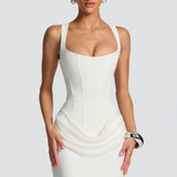 Leonor - Square Neck maksi kleita