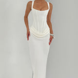 Leonor - Square Neck maksi kleita