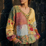 Anette | Krāsains Pleds Meadowloom Top