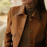Zyvella | Eleganta brūna veste sievietēm