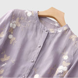 Nellie - Elegants tops ar izšūts Ziedi
