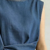 Asimetriskai T-kreklam Pievilkt Denims
