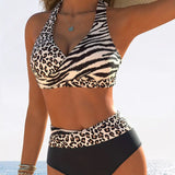 Bikini Divdaļīgs ar Leoparda Zebrām