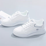 Zana - Zapatillas blancas šiks de comodidad ligera
