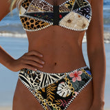 Bikini Krāsu Bloks Bralette