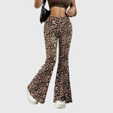 Zenta - Leopard Bootcut bikses