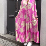 Diana™ - Ērts patchwork maksi kleita