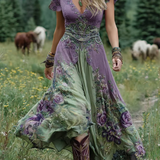 Mavis™ – Elegants Ziedu Maxikleid