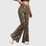 Zenta - Leopard Bootcut bikses