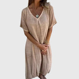 Fiona - Elegants Viegls V - Neck kleita