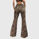 Zenta - Leopard Bootcut bikses
