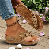 Vēsma - Sandalias Florales Cómodas