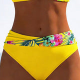 Bikini Bralette Stils Ar Kontrastu