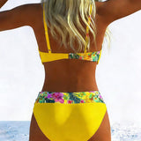 Bikini Bralette Stils Ar Kontrastu